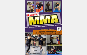 Nouveau Cours MMA (Boxe pieds poings / Judo / Jiu-Jitsu Brésilien / Grappling)