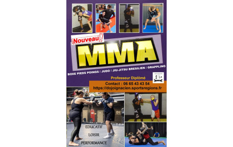 Nouveau Cours MMA (Boxe pieds poings / Judo / Jiu-Jitsu Brésilien / Grappling)